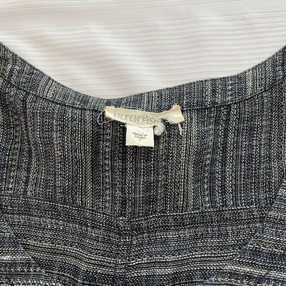 Eileen Fisher Blue Grey Linen Dress Size Small - Picture 2 of 7